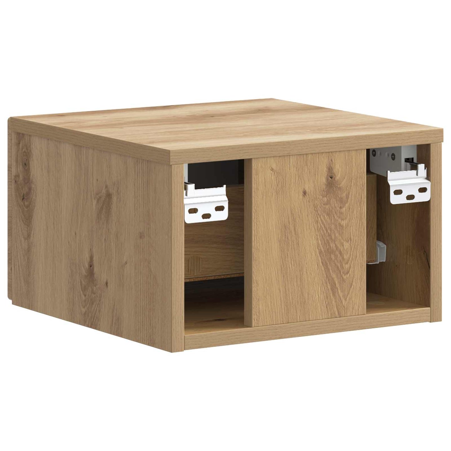 Wall-Mounted Bedside Cabinet 2 pcs Artisan Oak Engineered Wood