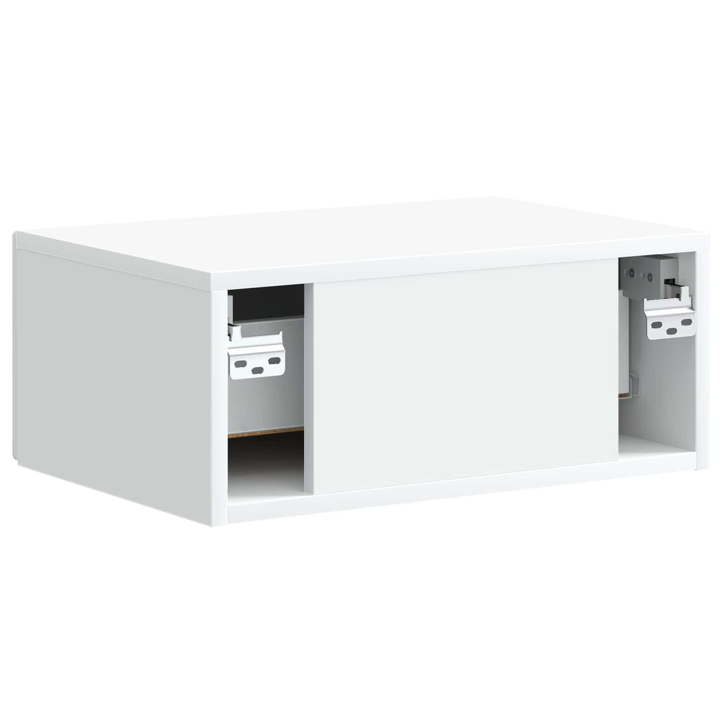 Wall-Mounted Bedside Cabinet 2 pcs White 49 x 34.5 x 20 cm