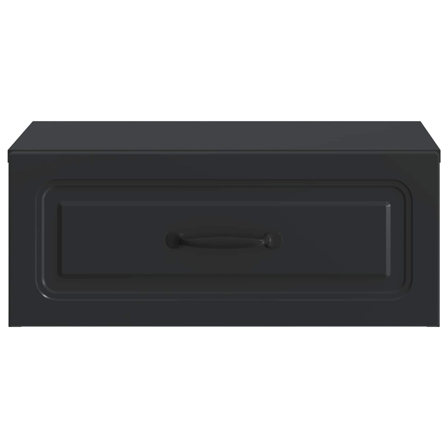 Wall-Mounted Bedside Cabinet 2 pcs Black 49 x 34.5 x 20 cm
