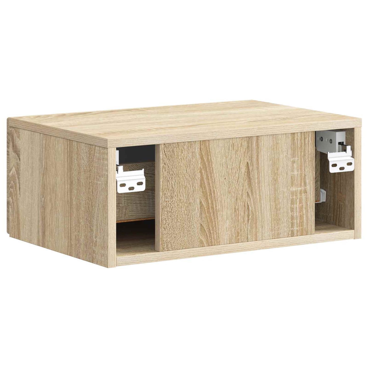 Wall-Mounted Bedside Cabinet Sonoma Oak 49 x 34.5 x 20 cm