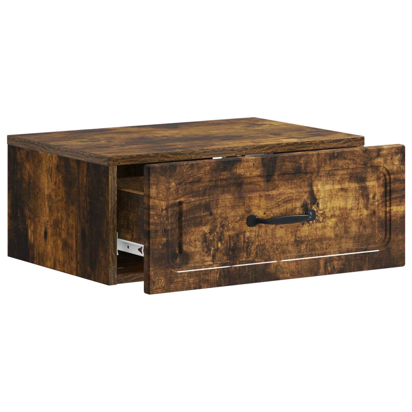 Wall-Mounted Bedside Cabinet Smoked Oak 49 x 34.5 x 20 cm