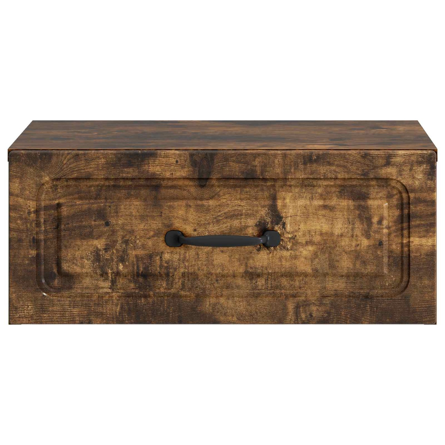 Wall-Mounted Bedside Cabinet Smoked Oak 49 x 34.5 x 20 cm