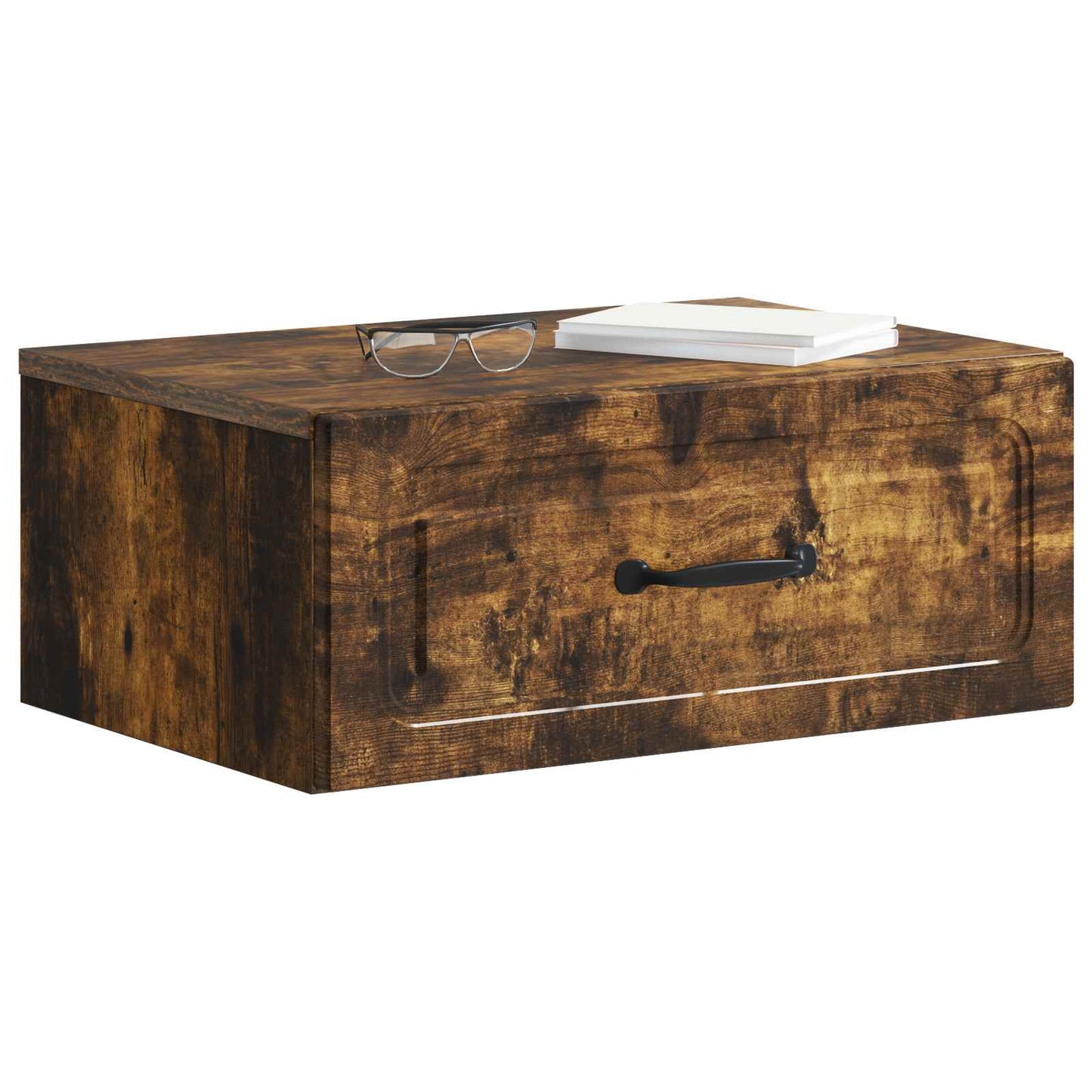 Wall-Mounted Bedside Cabinet 2 pcs Smoked Oak 49 x 34.5 x 20 cm