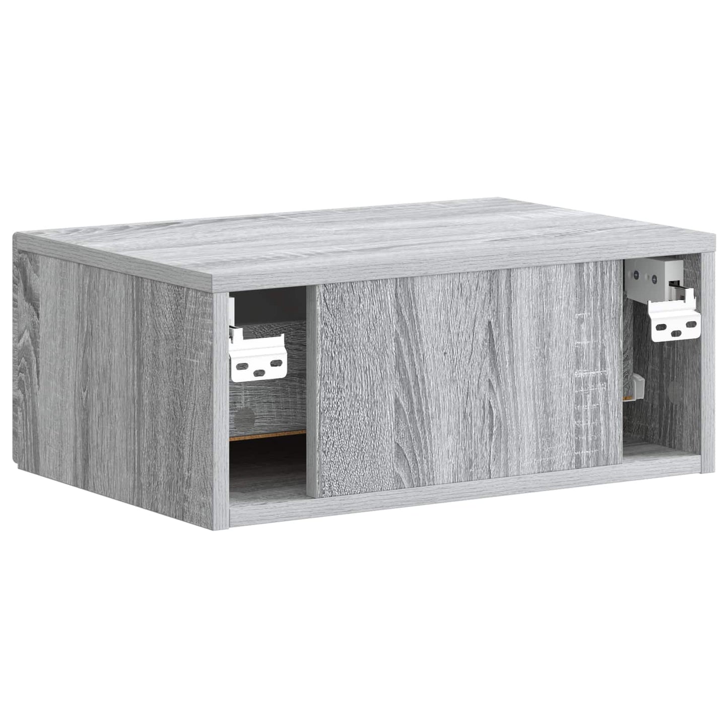 Wall-Mounted Bedside Cabinet 2 pcs Grey Sonoma Engineered Wood