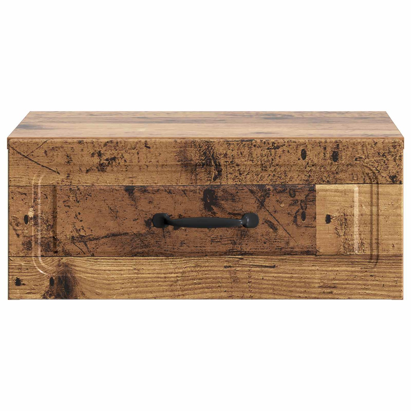 Wall-Mounted Bedside Cabinet Old Wood 49 x 34.5 x 20 cm