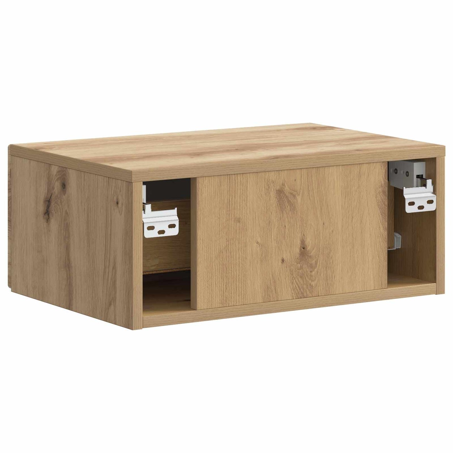 Wall-Mounted Bedside Cabinet 2 pcs Artisan Oak Engineered Wood