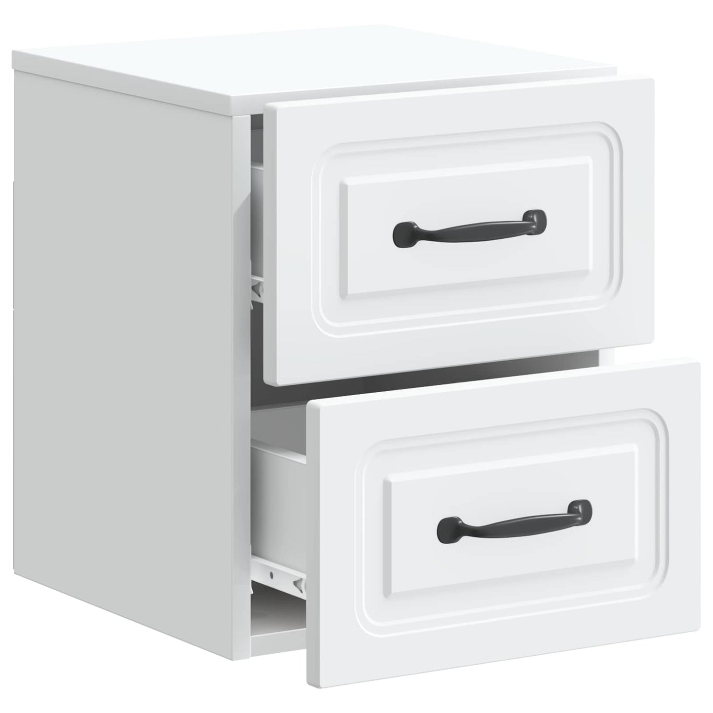 Wall-Mounted Bedside Cabinet 2 pcs White 34.5 x 33 x 40 cm