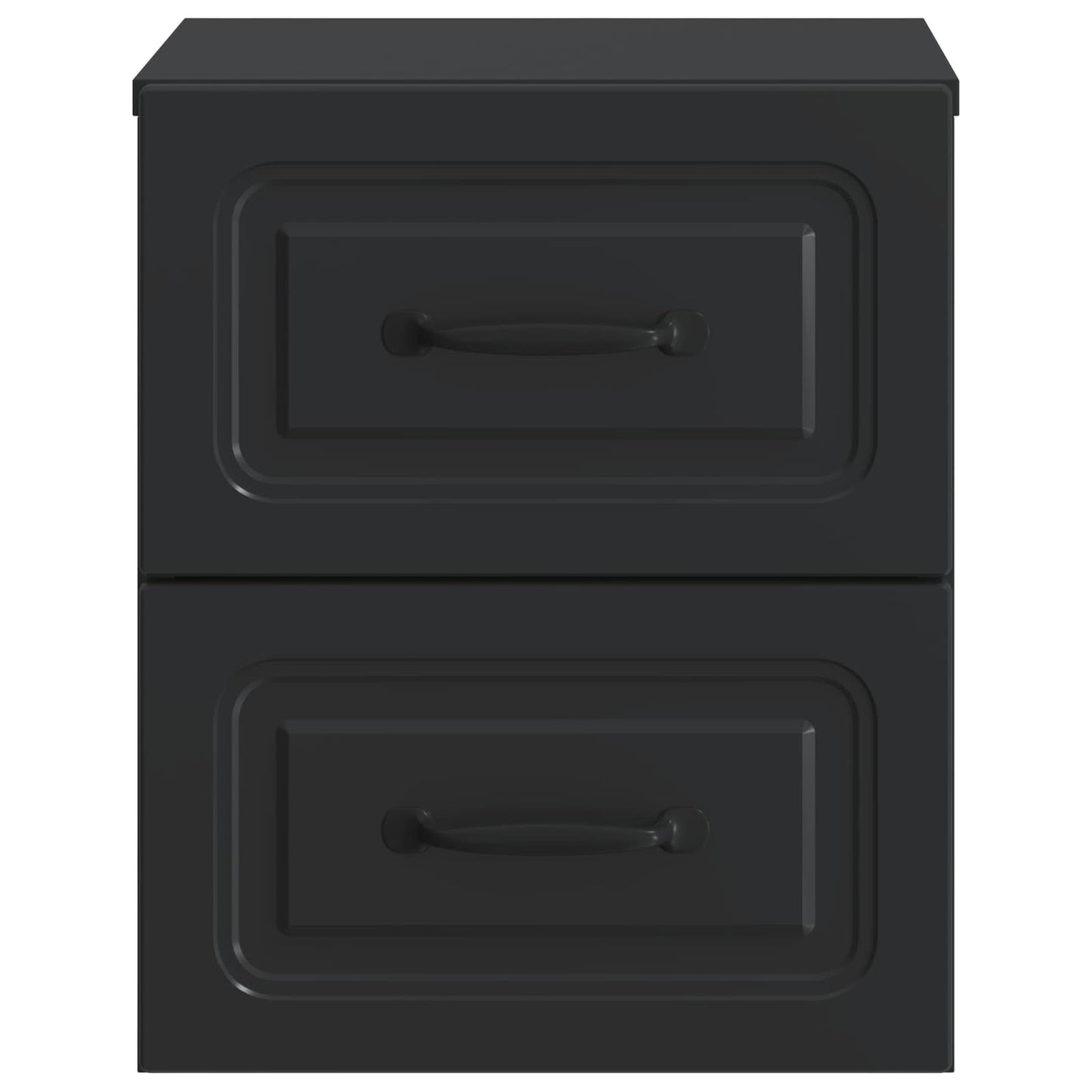 Wall-Mounted Bedside Cabinet Black 34.5 x 33 x 40 cm