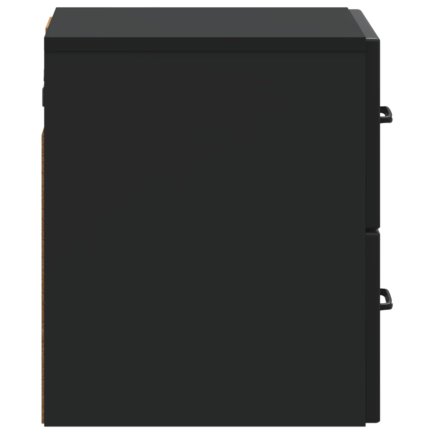 Wall-Mounted Bedside Cabinet Black 34.5 x 33 x 40 cm