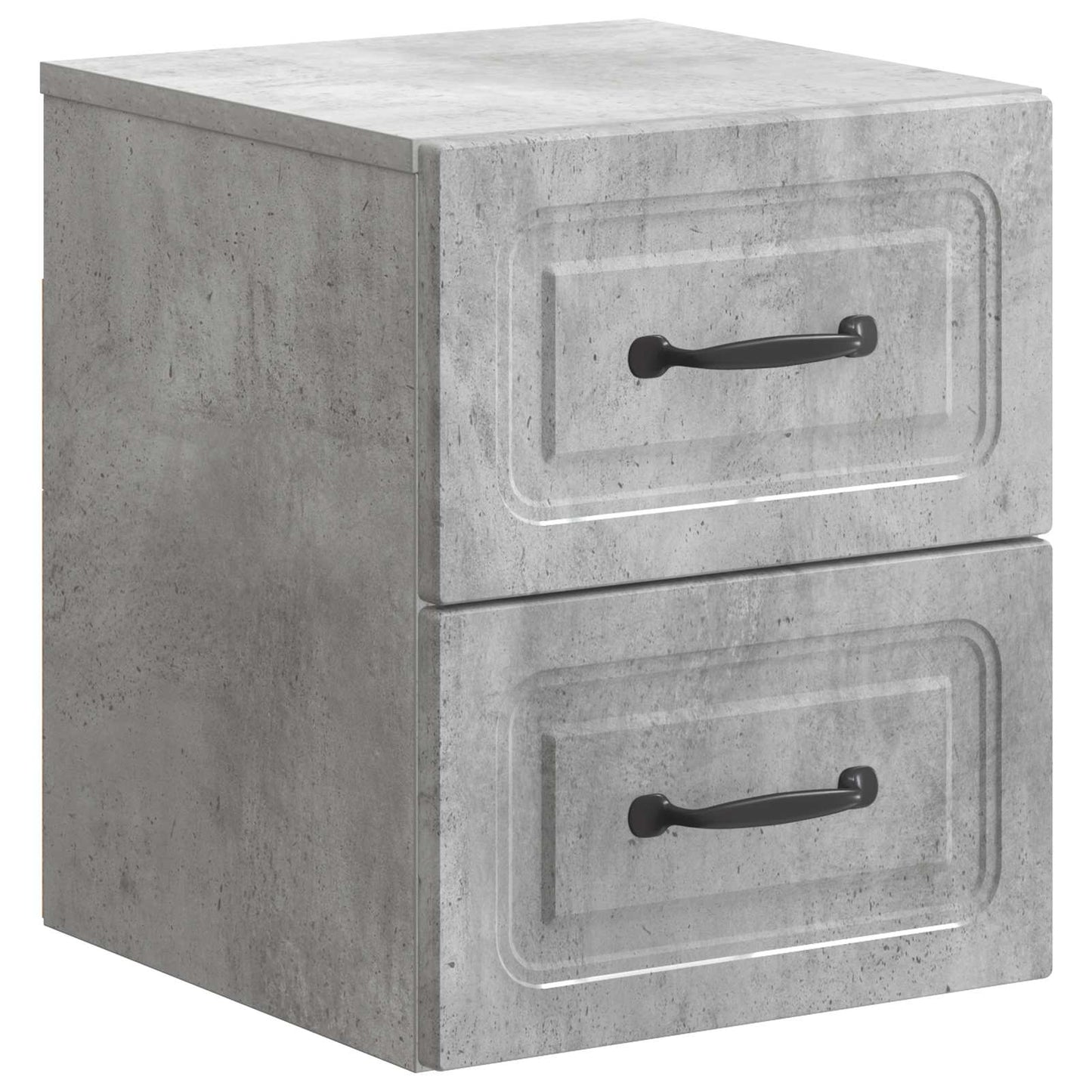 Wall-Mounted Bedside Cabinet Concrete Grey 34.5 x 33 x 40 cm