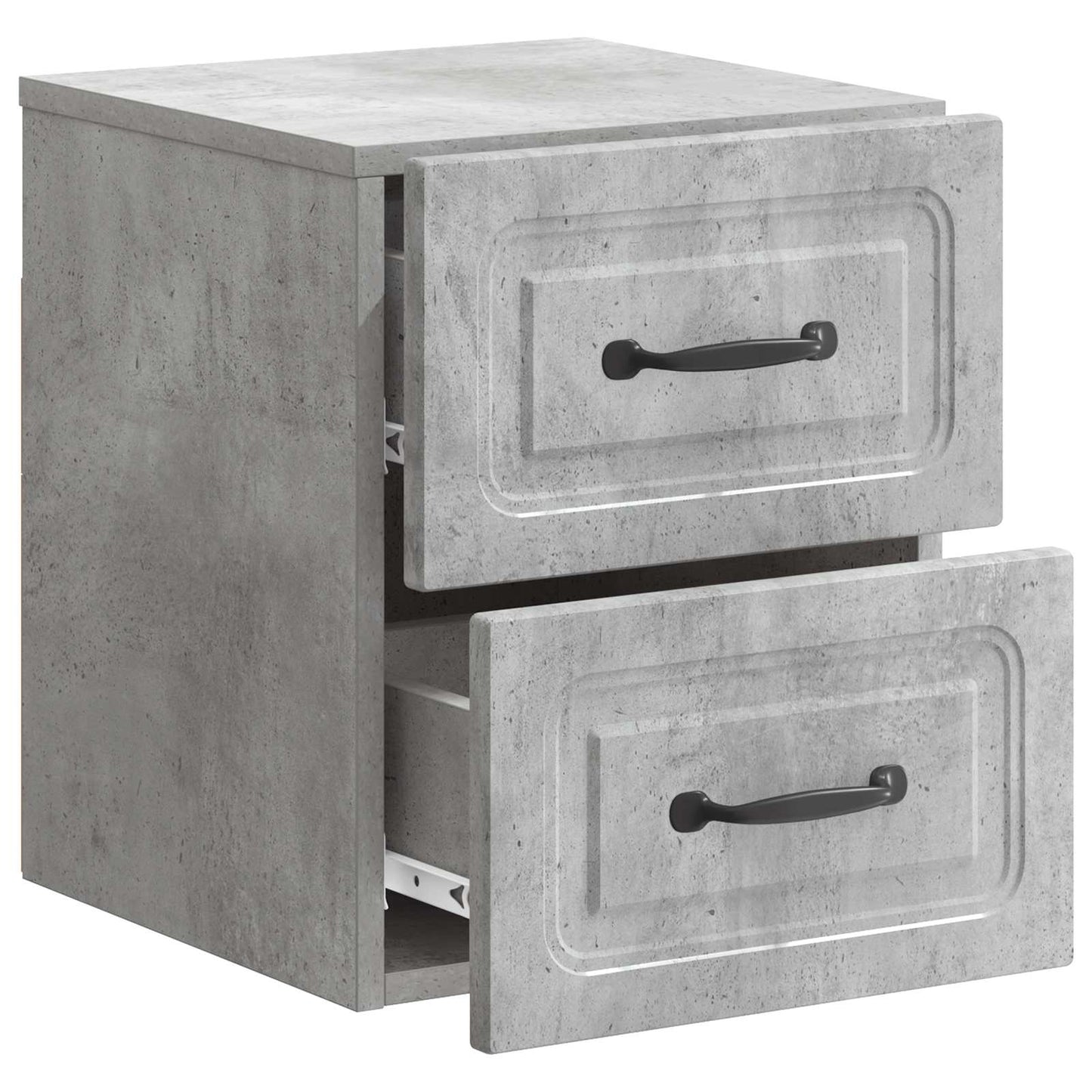 Wall-Mounted Bedside Cabinet Concrete Grey 34.5 x 33 x 40 cm