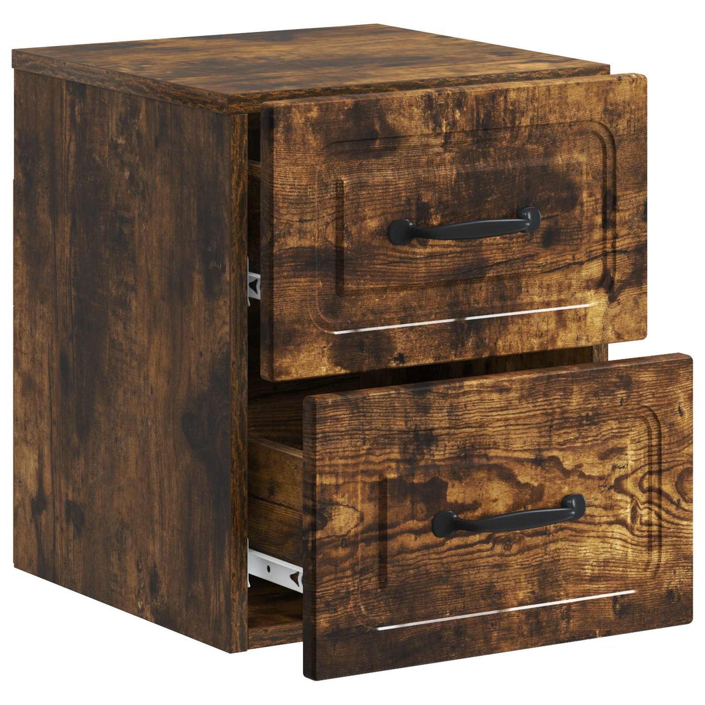 Wall-Mounted Bedside Cabinet Smoked Oak 34.5 x 33 x 40 cm