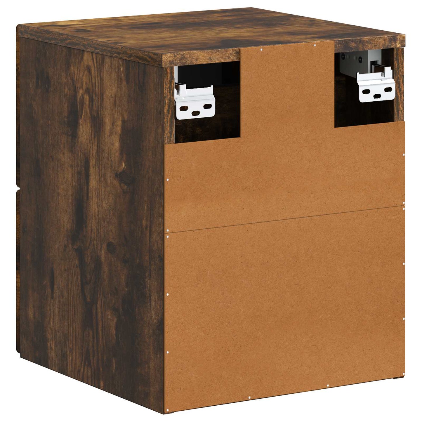 Wall-Mounted Bedside Cabinet Smoked Oak 34.5 x 33 x 40 cm