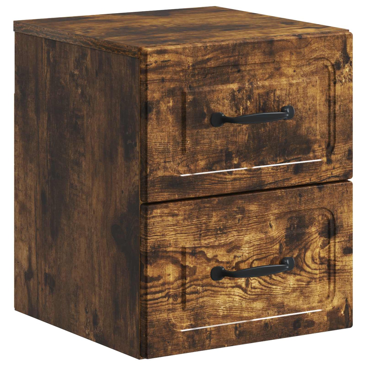 Wall-Mounted Bedside Cabinet 2 pcs Smoked Oak 34.5 x 33 x 40 cm