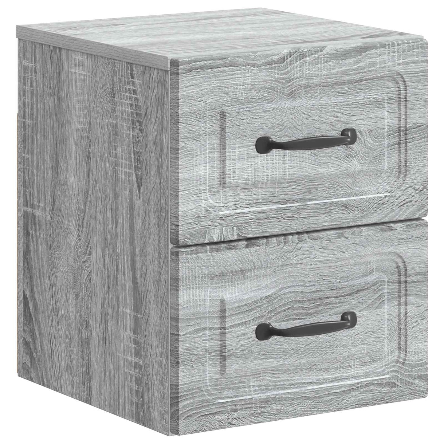 Wall-Mounted Bedside Cabinet 2 pcs Grey Sonoma Engineered Wood