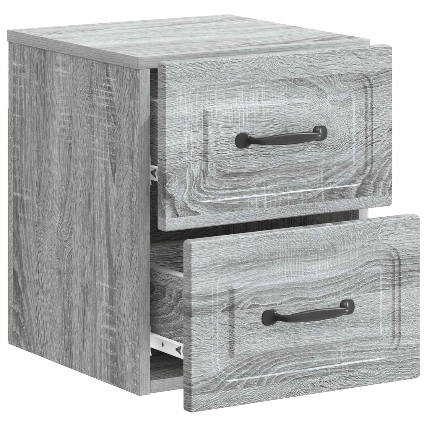 Wall-Mounted Bedside Cabinet 2 pcs Grey Sonoma Engineered Wood