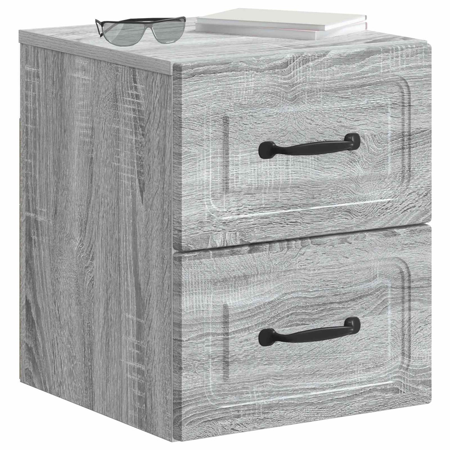 Wall-Mounted Bedside Cabinet 2 pcs Grey Sonoma Engineered Wood