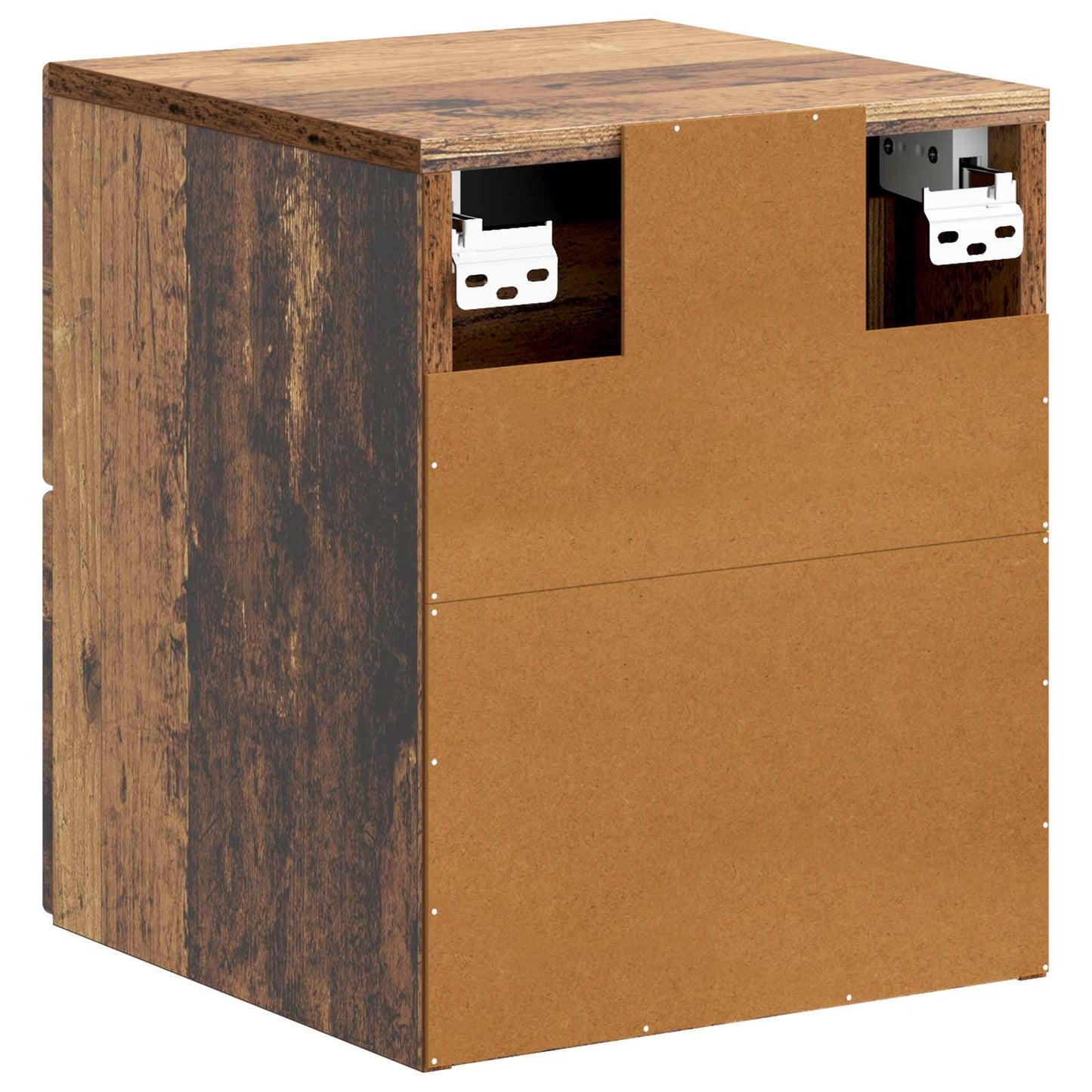Wall-Mounted Bedside Cabinet Old Wood 34.5 x 33 x 40 cm