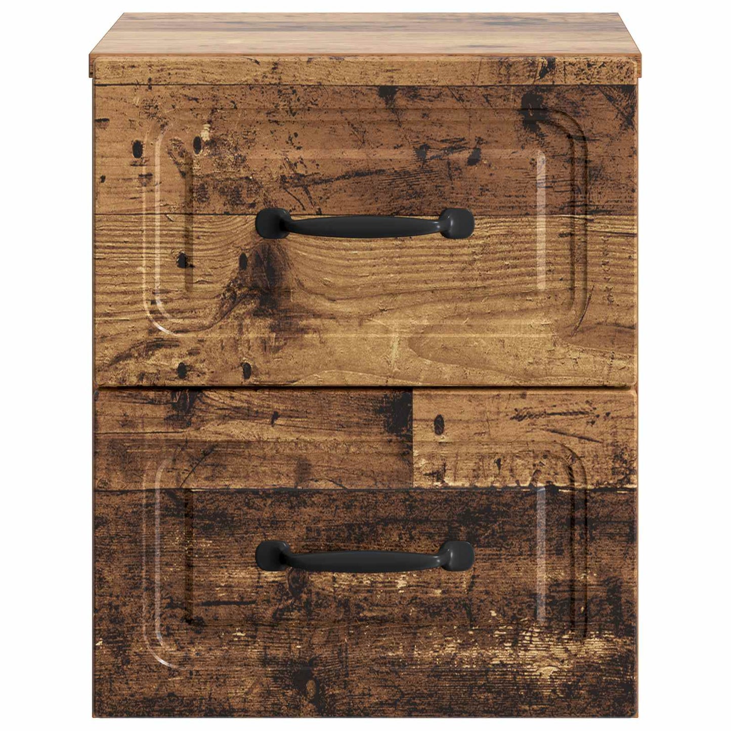 Wall-Mounted Bedside Cabinet Old Wood 34.5 x 33 x 40 cm