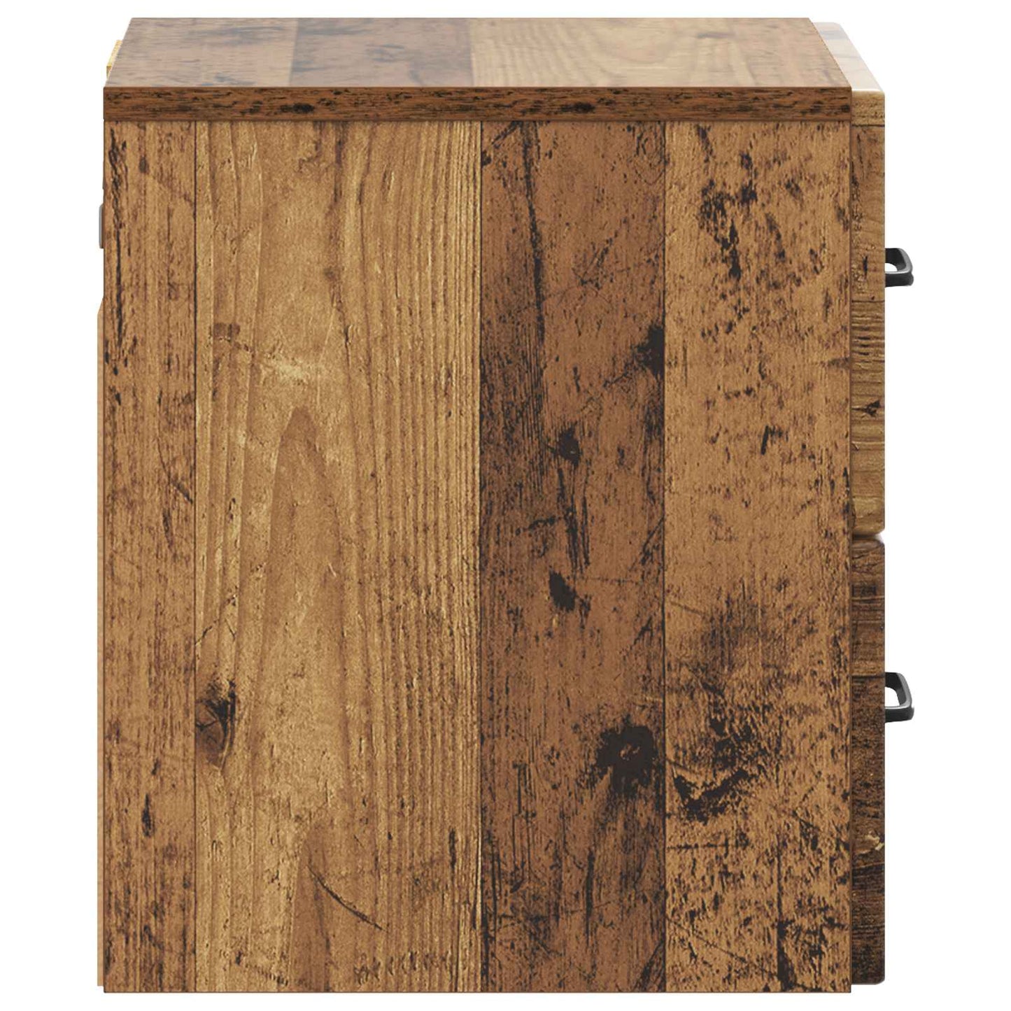 Wall-Mounted Bedside Cabinet Old Wood 34.5 x 33 x 40 cm