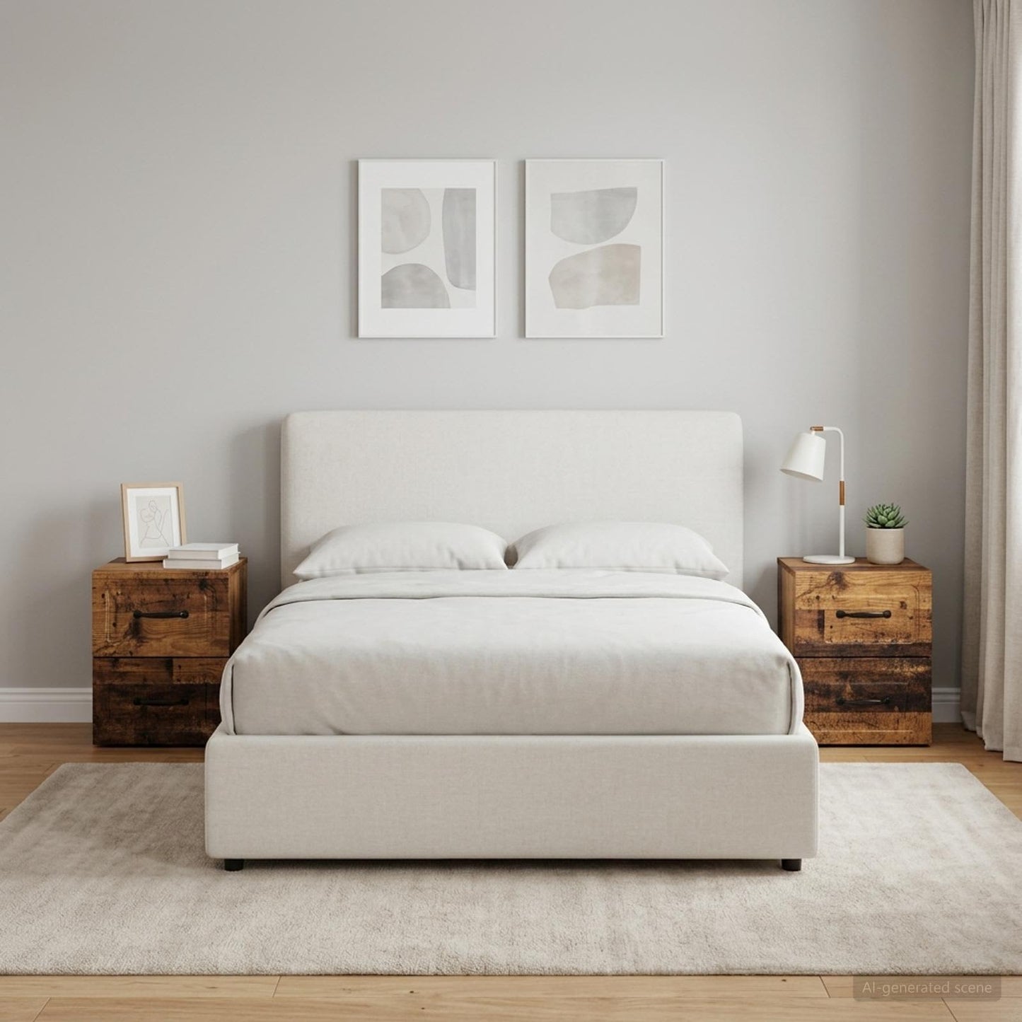 Wall-Mounted Bedside Cabinet 2 pcs Old Wood 34.5 x 33 x 40 cm