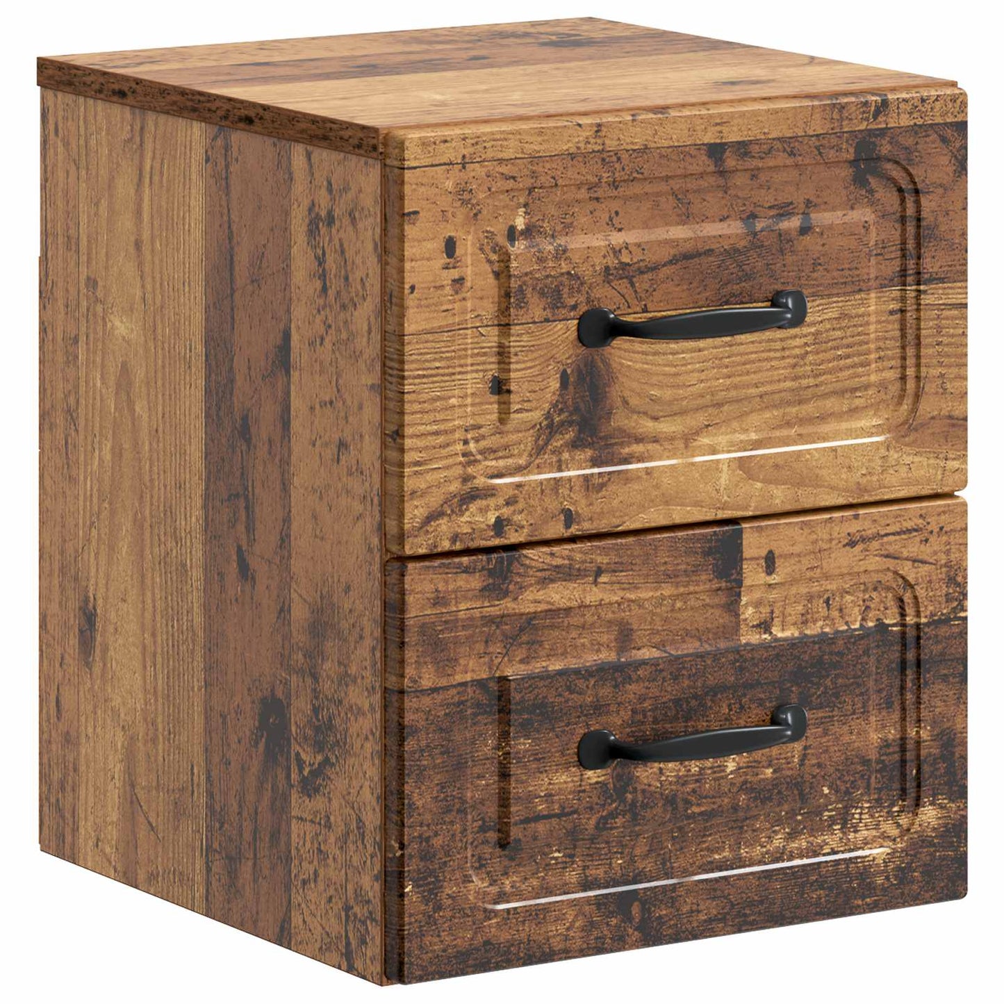 Wall-Mounted Bedside Cabinet 2 pcs Old Wood 34.5 x 33 x 40 cm