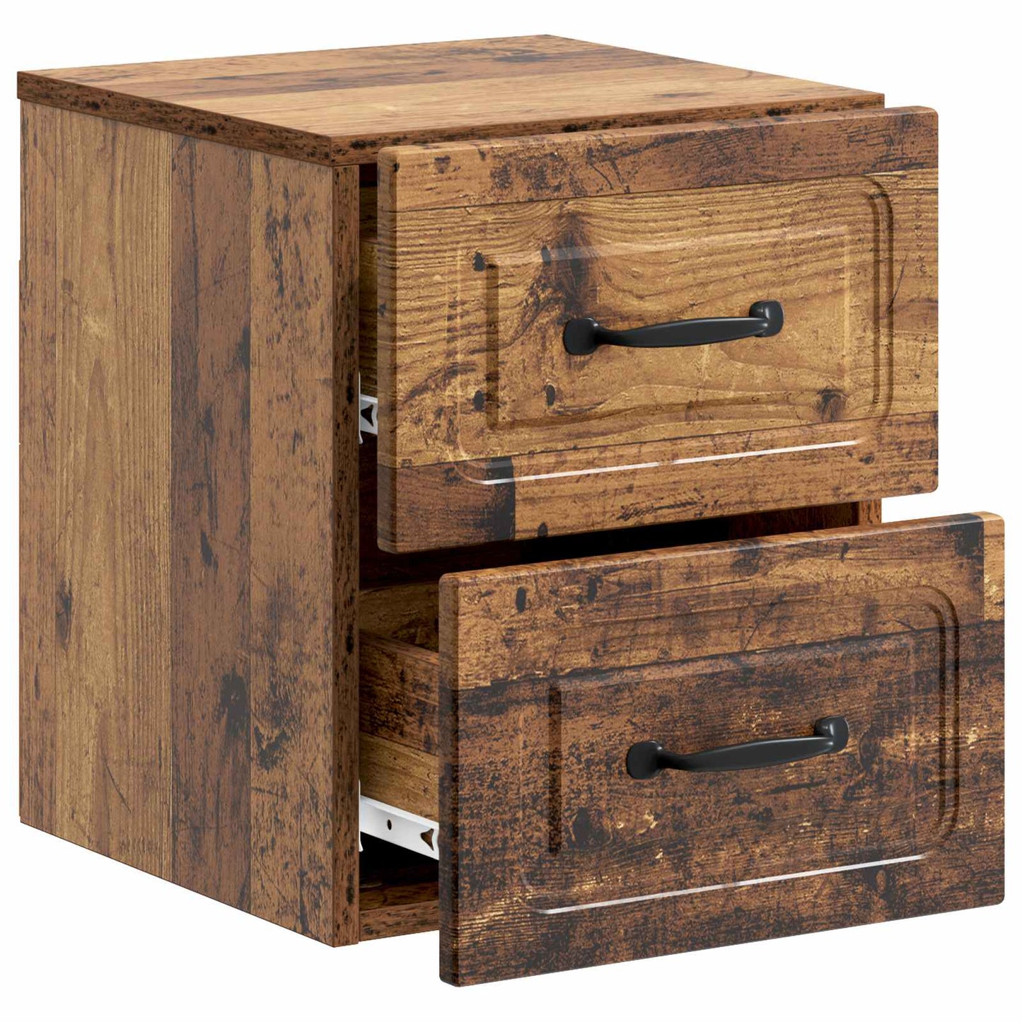 Wall-Mounted Bedside Cabinet 2 pcs Old Wood 34.5 x 33 x 40 cm