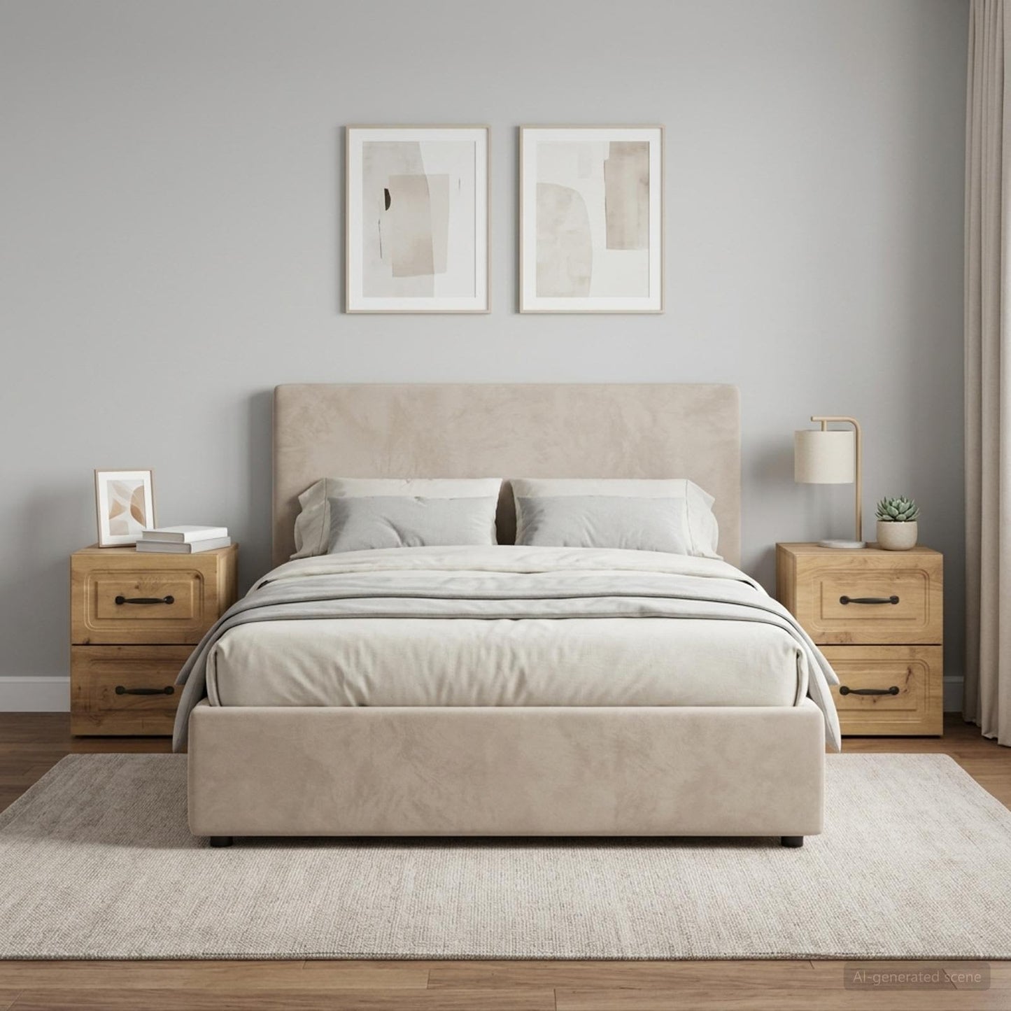Wall-Mounted Bedside Cabinet 2 pcs Artisan Oak Engineered Wood