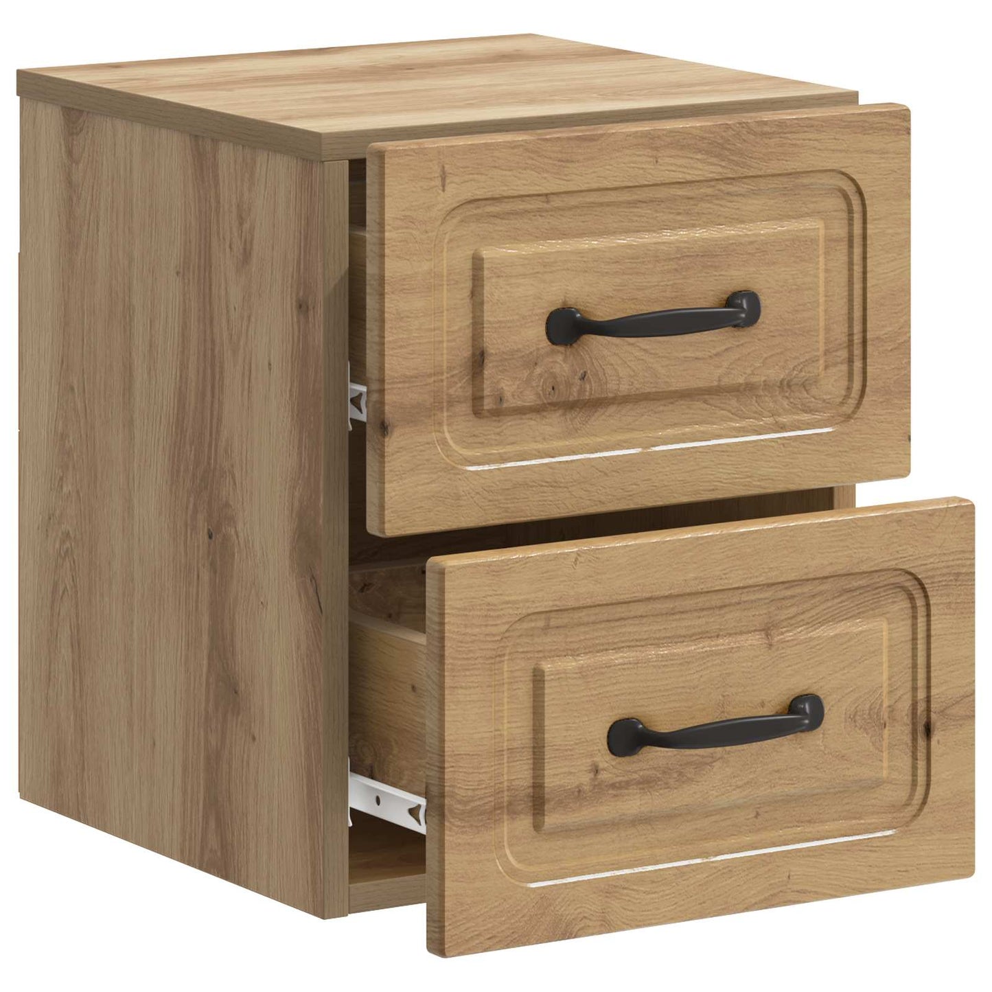 Wall-Mounted Bedside Cabinet 2 pcs Artisan Oak Engineered Wood