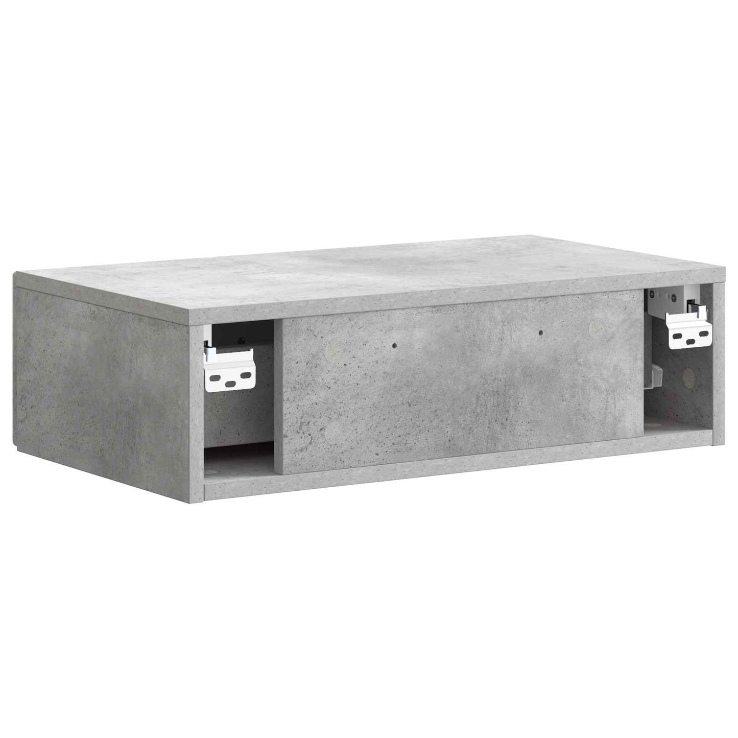 Wall-Mounted Side Table Concrete Grey 59 x 34.5 x 17 cm