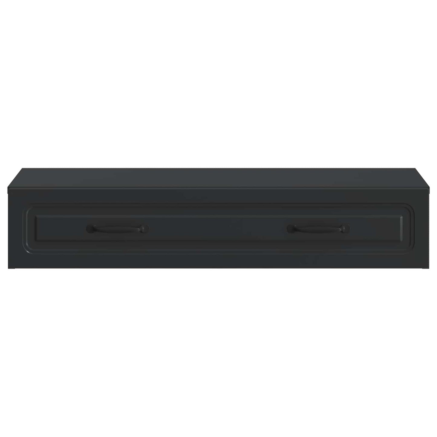 Wall-Mounted Side Table Wall-mounted Black 87.5 x 34.5 x 17 cm