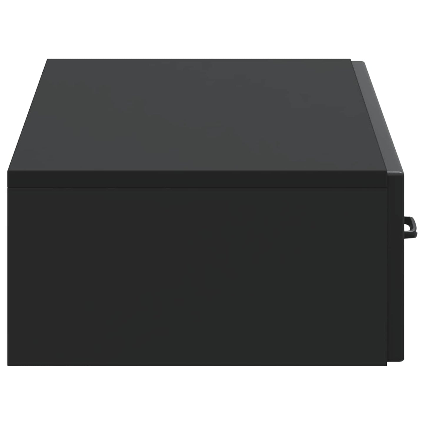 Wall-Mounted Side Table Wall-mounted Black 87.5 x 34.5 x 17 cm