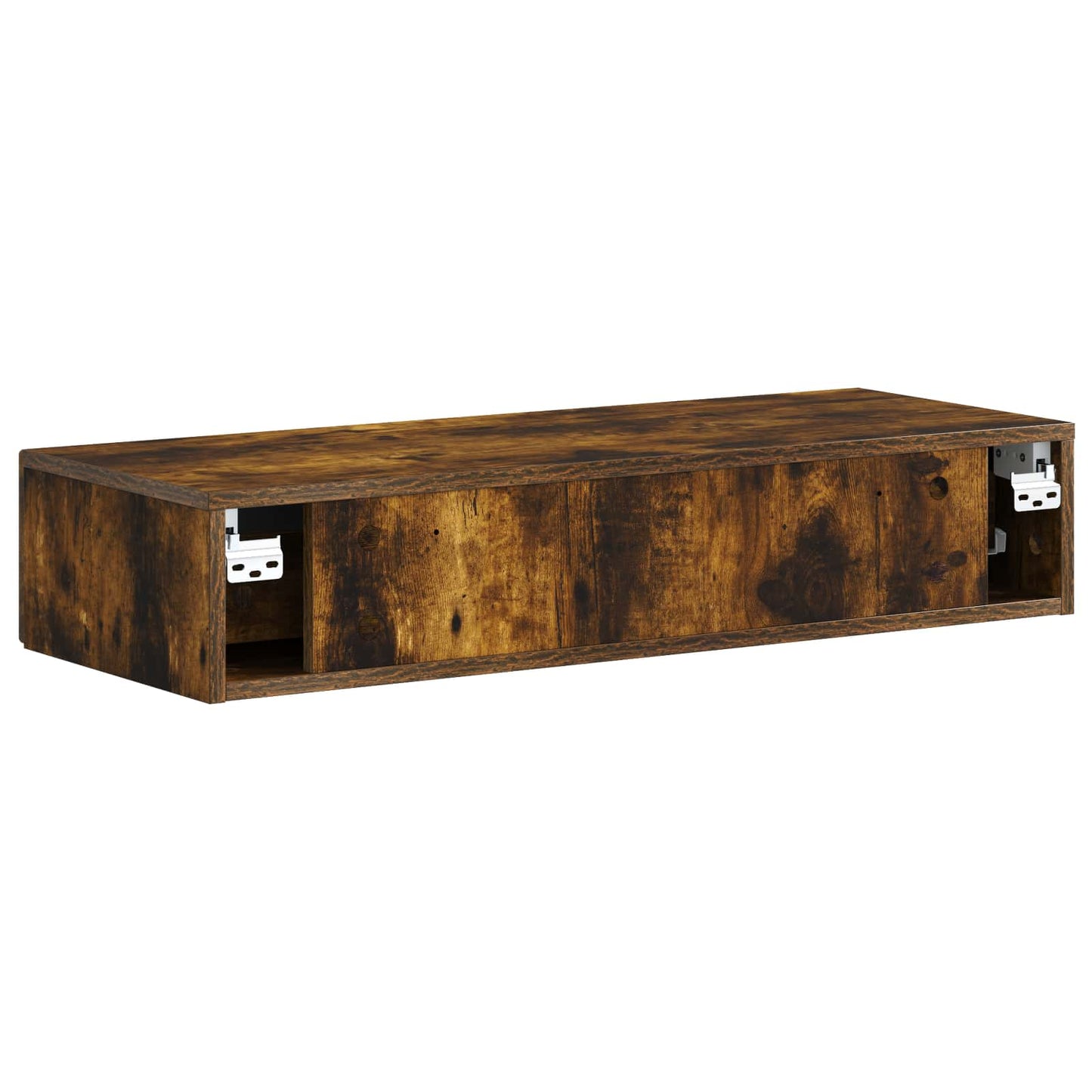 Wall-Mounted Side Table Smoked Oak 87.5 x 34.5 x 17 cm