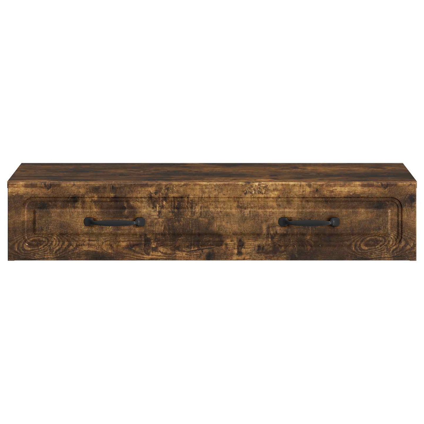 Wall-Mounted Side Table Smoked Oak 87.5 x 34.5 x 17 cm