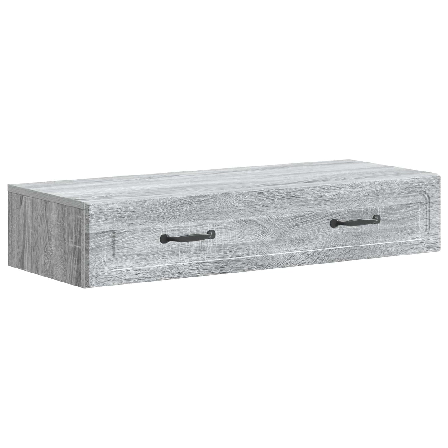Wall-Mounted Side Table Grey Sonoma 87.5 x 34.5 x 17 cm