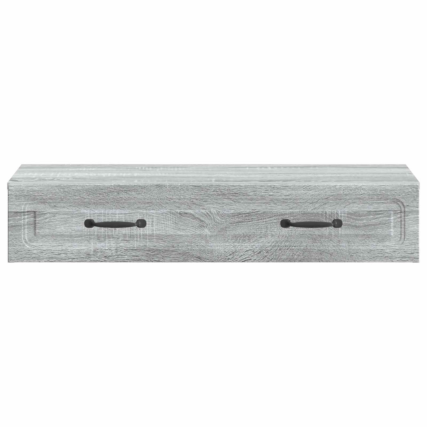 Wall-Mounted Side Table Grey Sonoma 87.5 x 34.5 x 17 cm