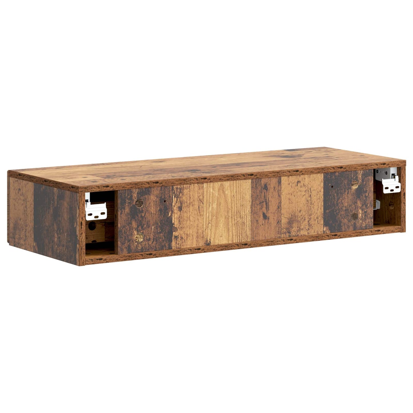 Wall-Mounted Side Table Old Wood 87.5 x 34.5 x 17 cm