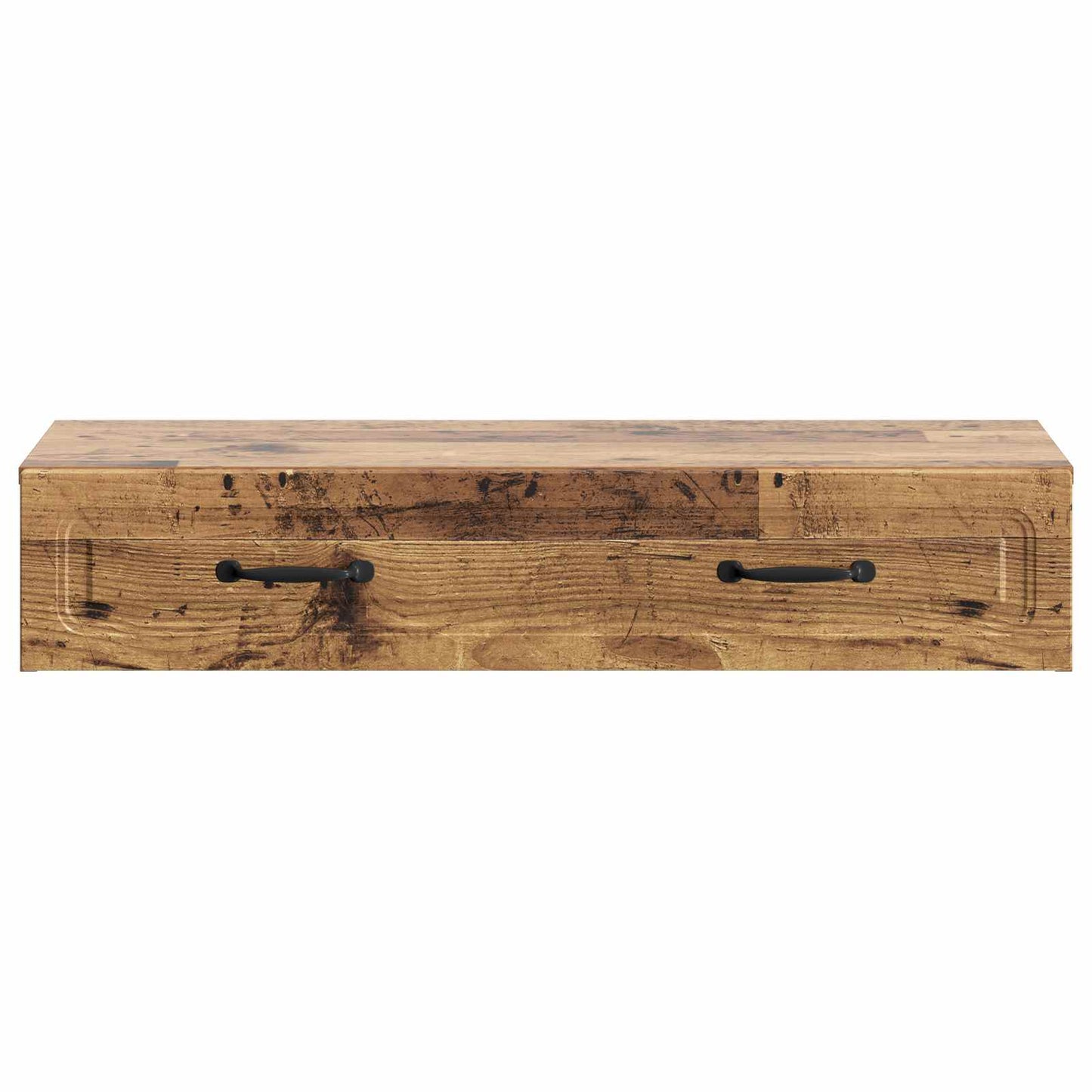 Wall-Mounted Side Table Old Wood 87.5 x 34.5 x 17 cm