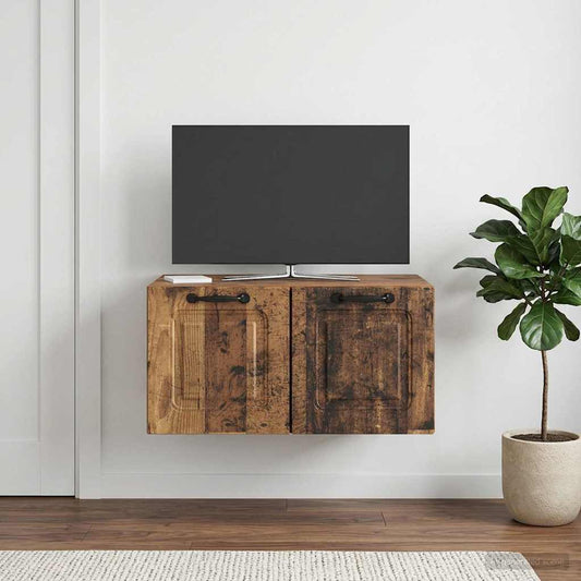 Wall-Mounted TV Cabinet Wall-mounted Old Wood 59.5 x 41 x 30 cm