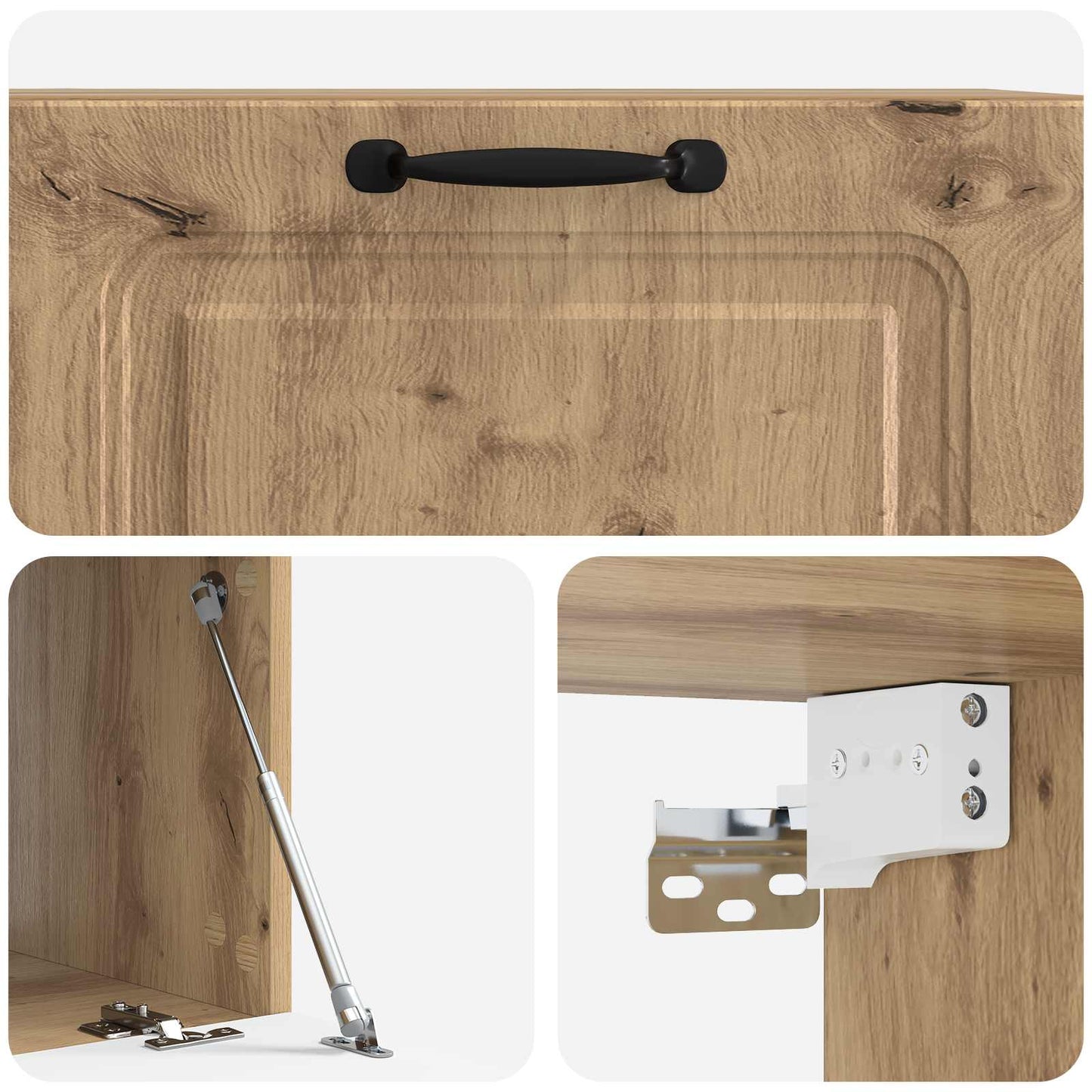 Wall-Mounted TV Cabinet 59.5 x 41 x 30 cm Artisan Oak
