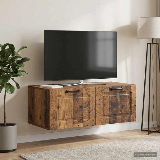 Wall-Mounted TV Cabinet Wall-mounted Old Wood 78.5 x 41 x 30 cm
