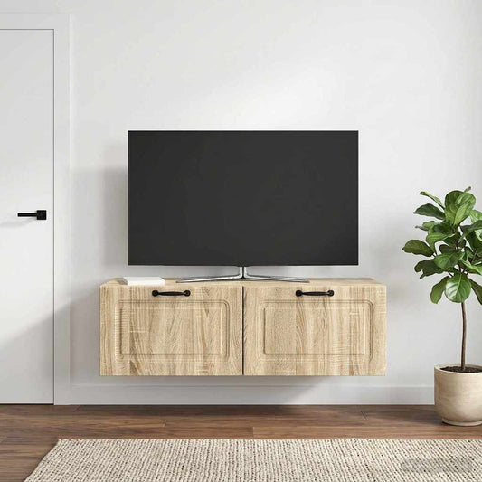 Wall-Mounted TV Cabinet Wall-mounted Sonoma Oak 98 x 41 x 30 cm
