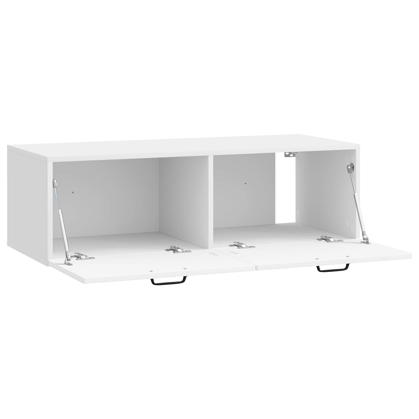 Wall-Mounted TV Cabinet High Gloss White 98 x 41 x 30 cm
