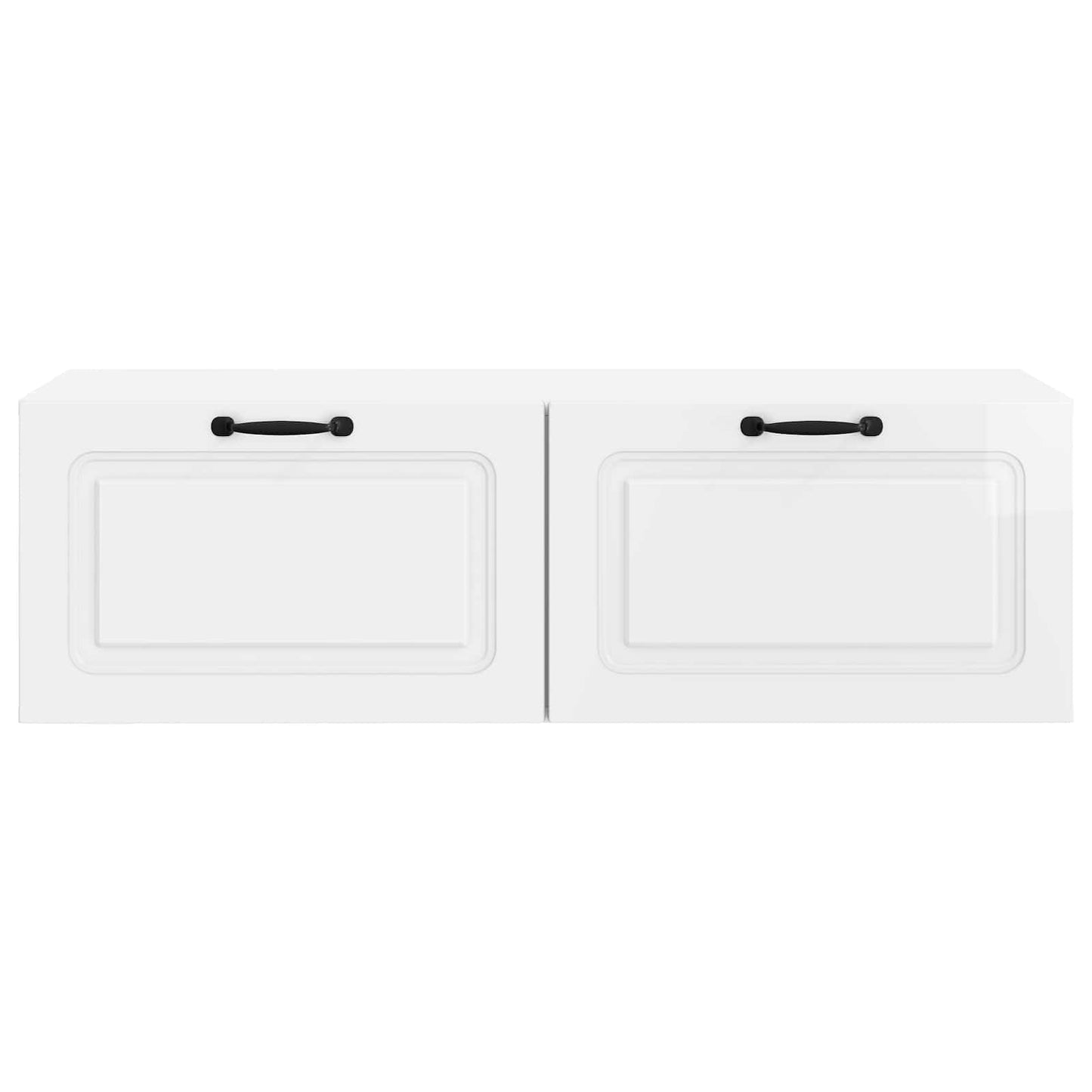 Wall-Mounted TV Cabinet High Gloss White 98 x 41 x 30 cm