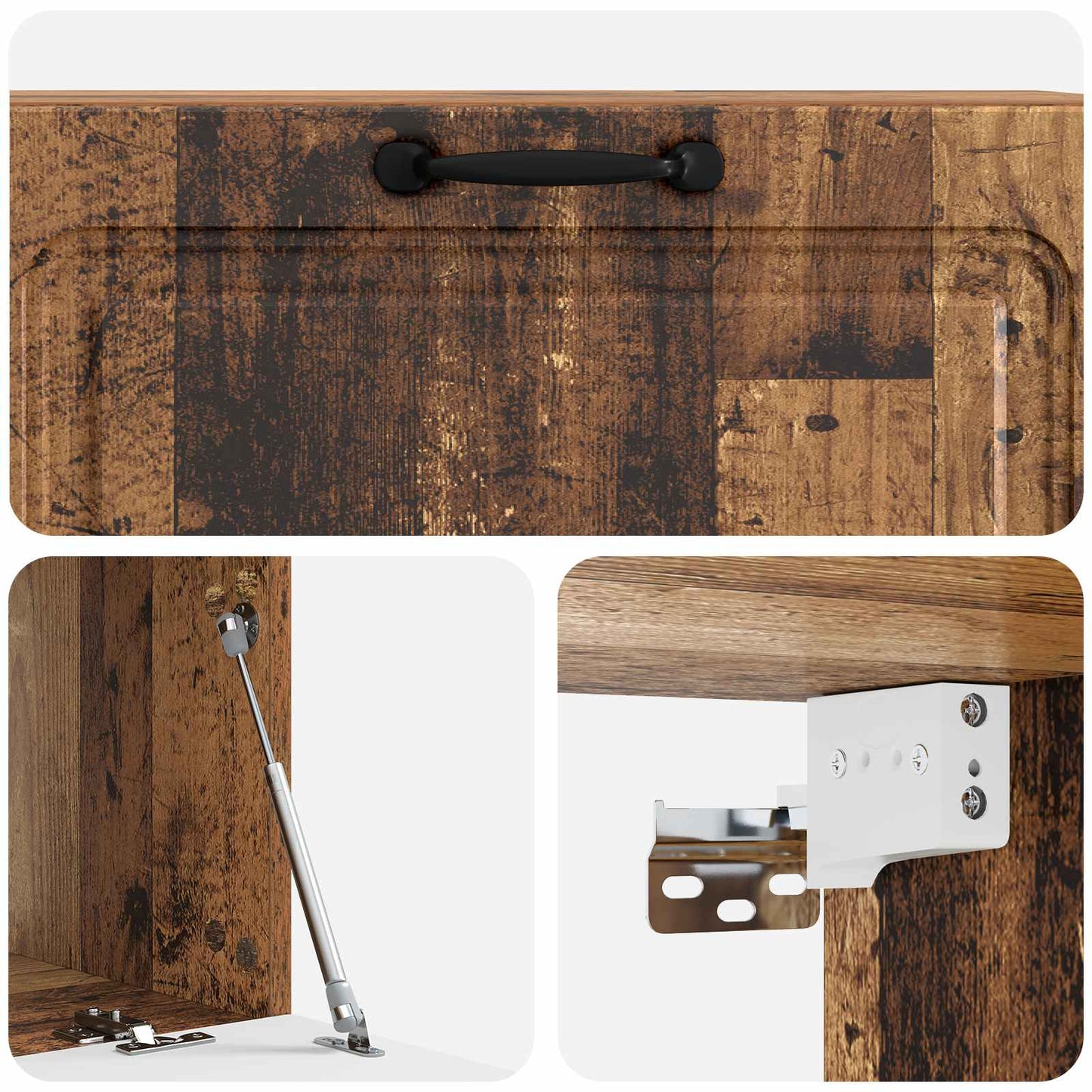 Wall-Mounted TV Cabinet Wall-mounted Old Wood 98 x 41 x 30 cm