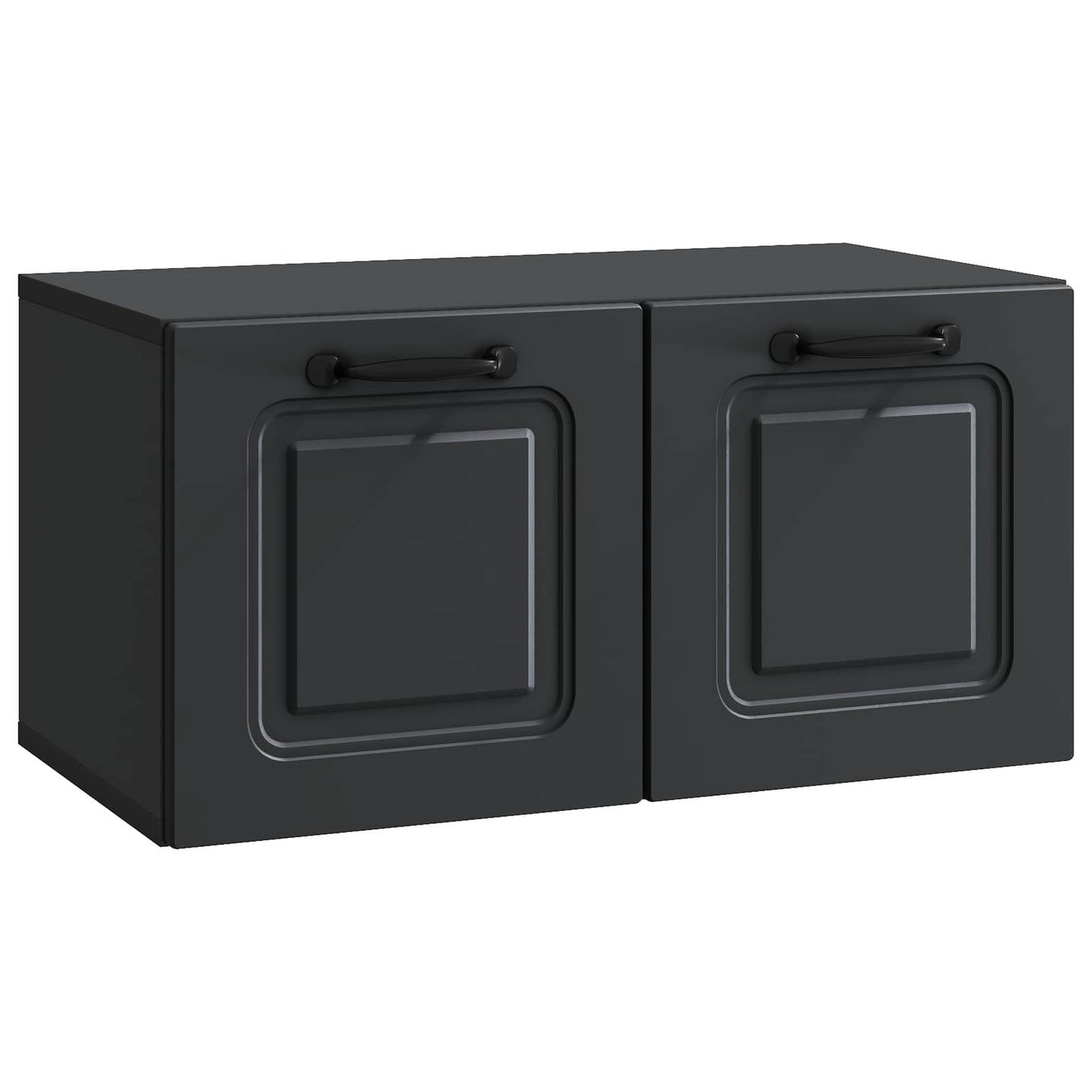 Wall-Mounted TV Cabinet Black 59.5 x 31 x 30 cm Engineered Wood