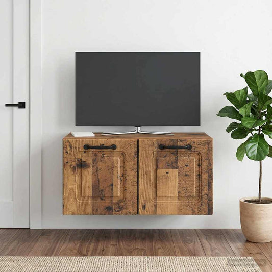 Wall-Mounted TV Cabinet Wall-mounted Old Wood 59.5 x 31 x 30 cm