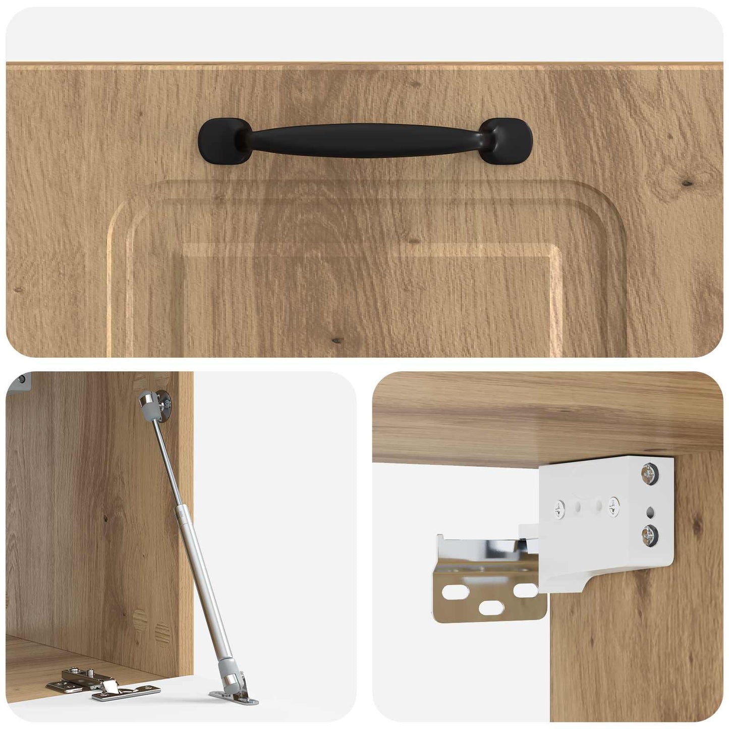 Wall-Mounted TV Cabinet 59.5 x 31 x 30 cm Artisan Oak