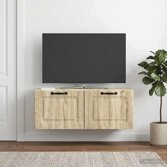 Wall-Mounted TV Cabinet Sonoma Oak 78.5 x 31 x 30 cm