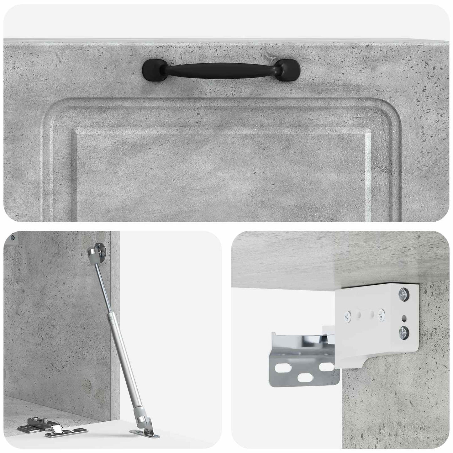 Wall-Mounted TV Cabinet Concrete Grey 78.5 x 31 x 30 cm